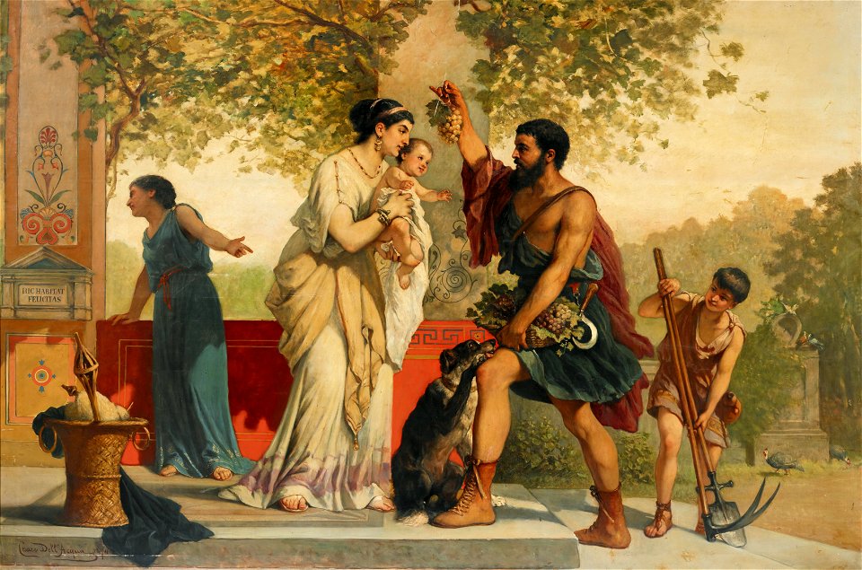 Cesare Dell'Acqua - The Grape Harvest in Pompei