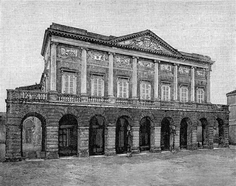 Cesena – Teatro Comunale (xilografia)