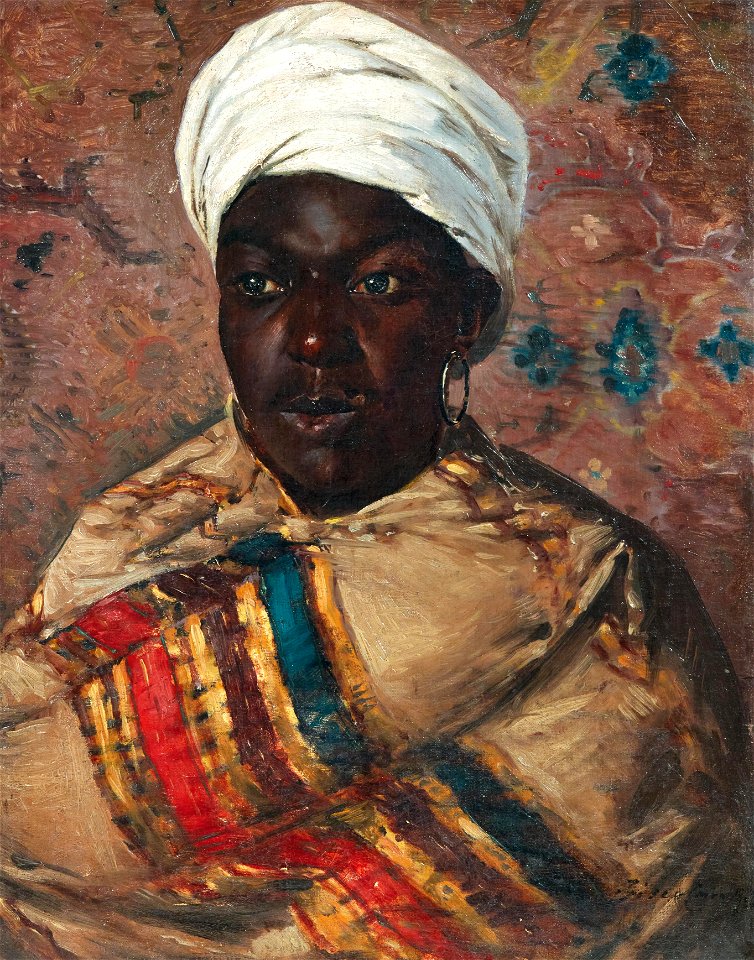 Cesare Biseo - Portrait of a young Oriental woman