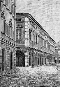 Cesena – Palazzo della Congregazione (xilografia)