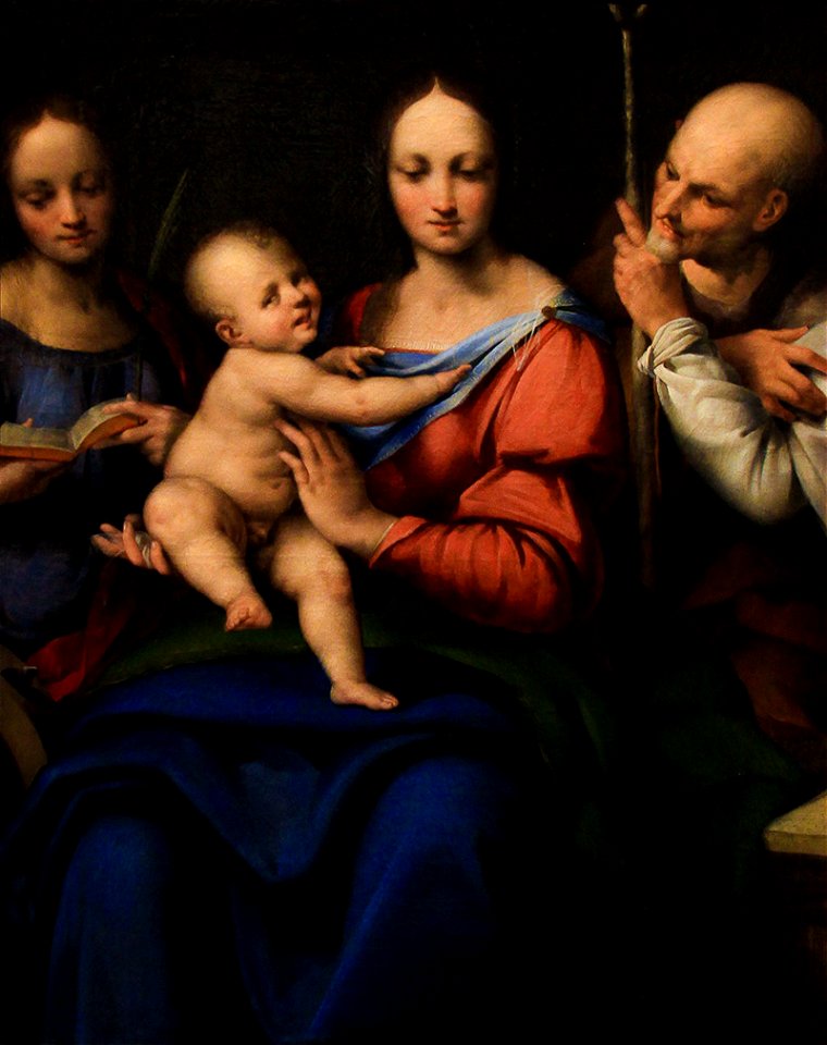 Cesare da Sesto - Holy Family with St Catherine