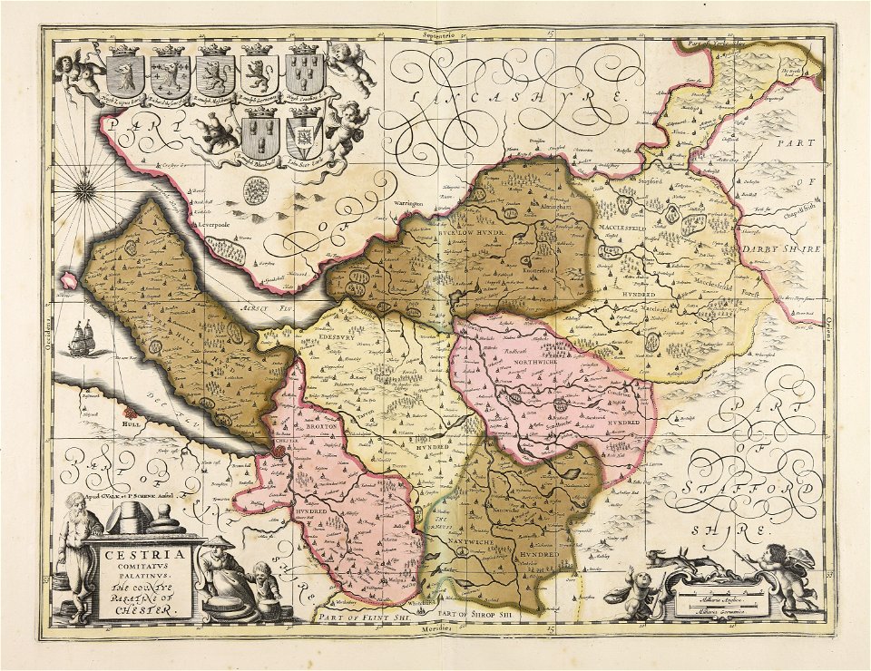 Cestria comitatus palatinatus = The Countye Palatine of Chester - CBT 6596485