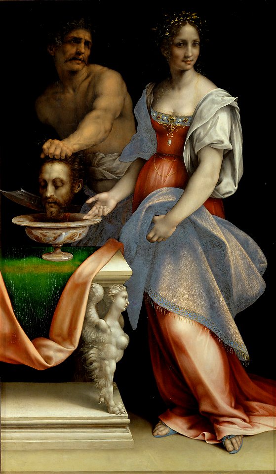 Cesare da Sesto, , Kunsthistorisches Museum Wien, Gemäldegalerie - Salome mit dem Haupt Johannes d. Täufers - GG 202 - Kunsthistorisches Museum