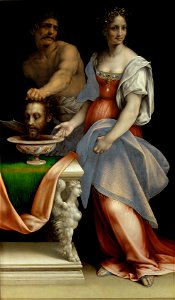 Cesare da Sesto, , Kunsthistorisches Museum Wien, Gemäldegalerie - Salome mit dem Haupt Johannes d. Täufers - GG 202 - Kunsthistorisches Museum