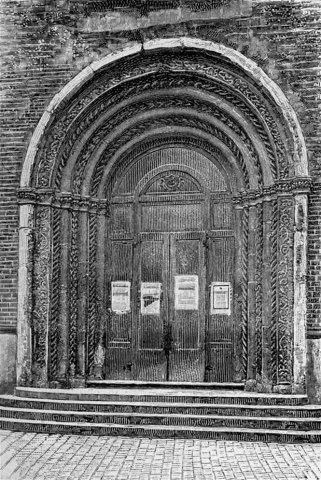Cesena – Porta della Cattedrale (xilografia)
