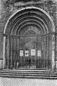 Cesena – Porta della Cattedrale (xilografia)