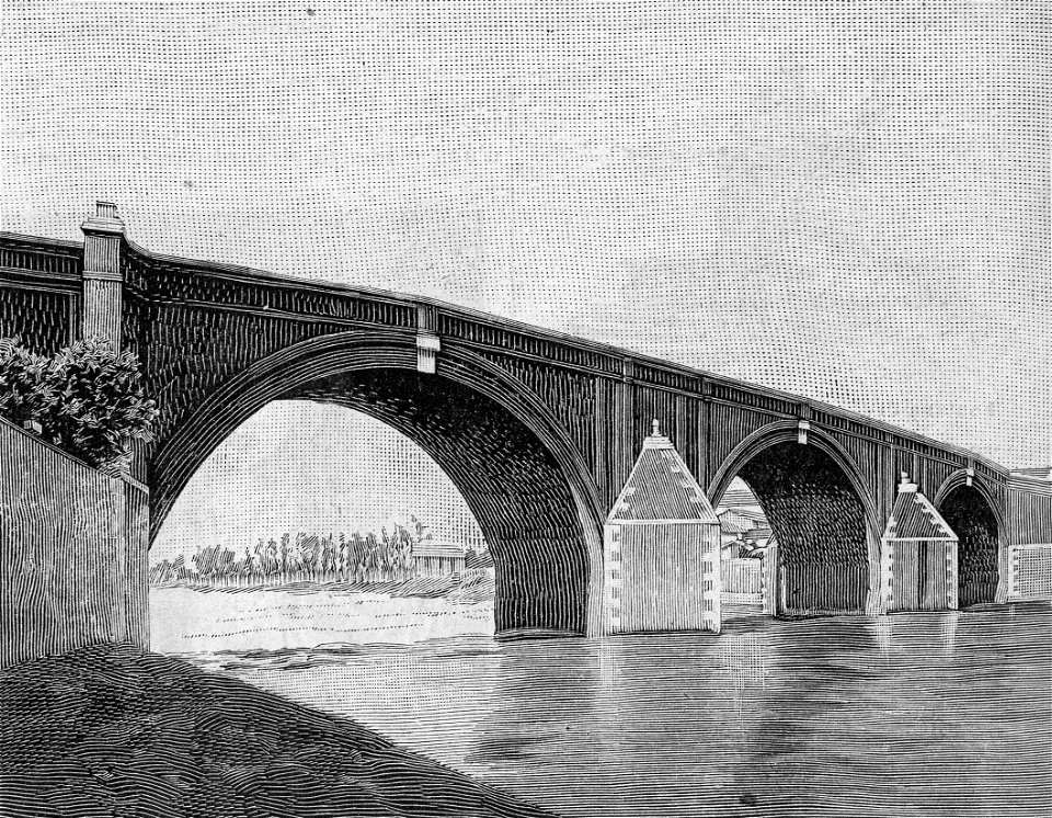 Cesena – Ponte sul Savio (xilografia)