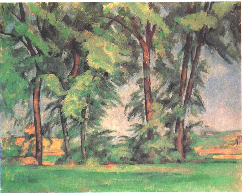 Cezanne - Große Bäume im Jas de Bouffan