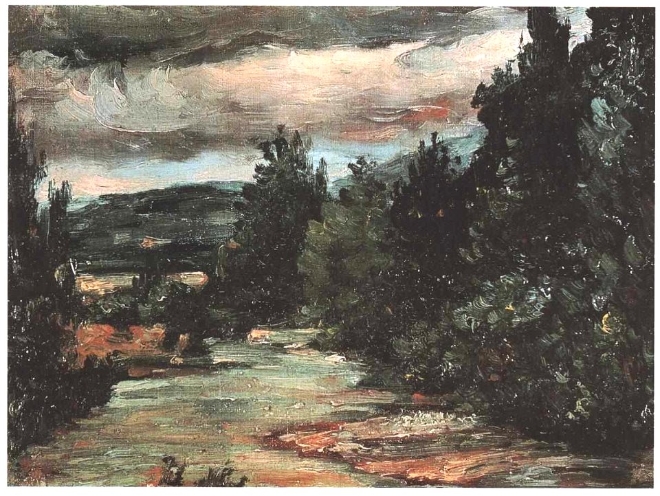 Cezanne - Fluss in der Ebene