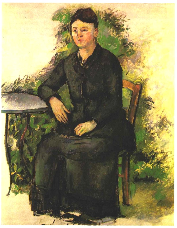 Cezanne - Madame Cezanne im Garten