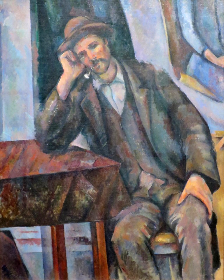 Cezanne - Pfeife rauchender Mann