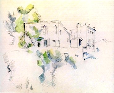 Cezanne - Skizze eines Hauses