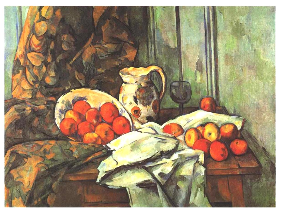 Cezanne - Stilleben mit Vaijencekrug
