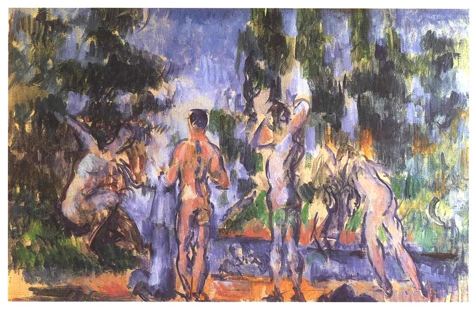 Cezanne - Vier badende Männer