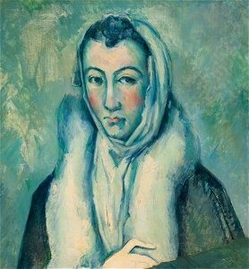 Cezanne after El Greco - Lady in a Fur Wrap 421N08898 6LMJW