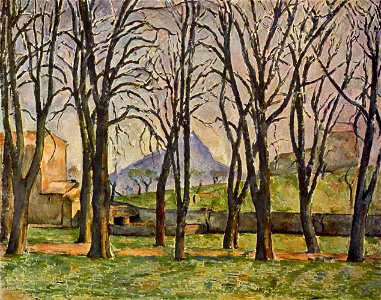 Les Marronniers du Jas de Bouffan en hiver, par Paul Cézanne, Yorck