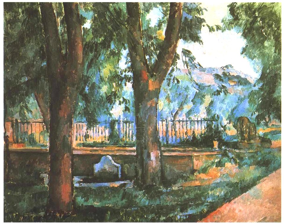 Cezanne - Basin und Waschplatz im Jas de Bouffan