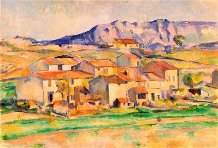 Cezanne - Mont Sainte-Victoire and Hamlet Near Gardanne