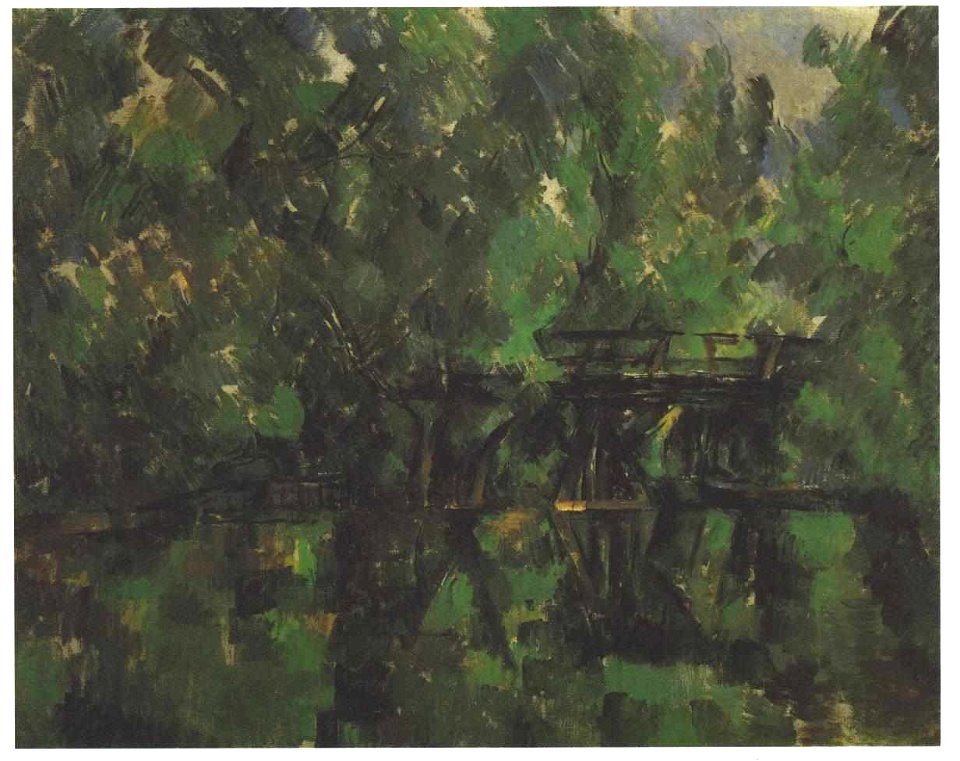 Cezanne - Brücke über den Teich