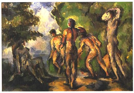 Cezanne - Fünf Badende