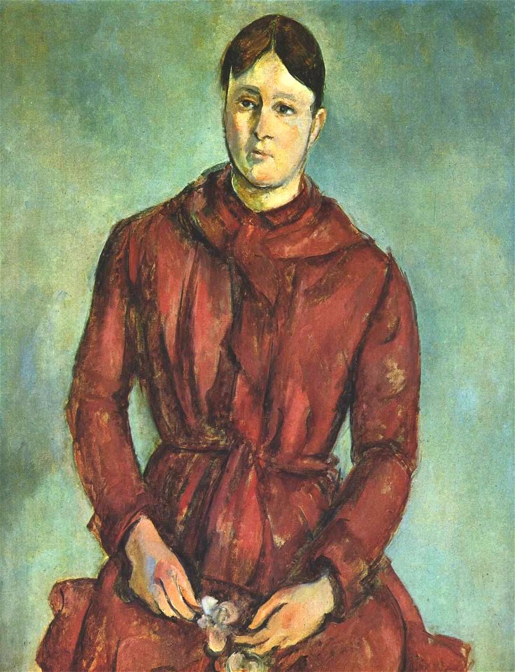 Cezanne - Madame Cezanne in Rot