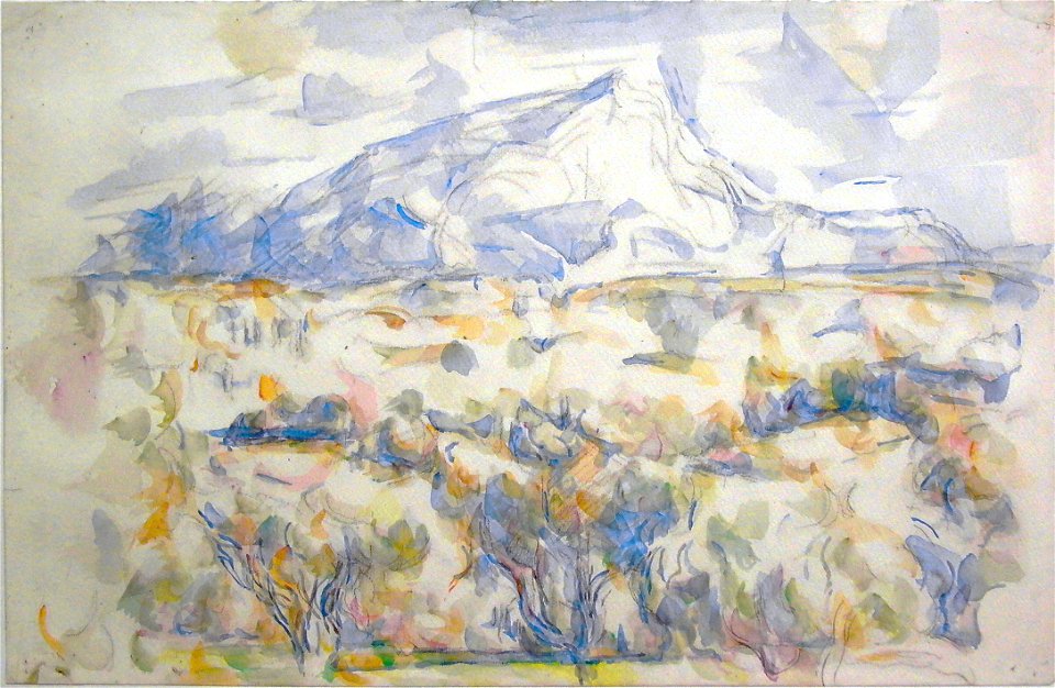 Cezanne - Mont Sainte Victoire von Lauves aus gesehen
