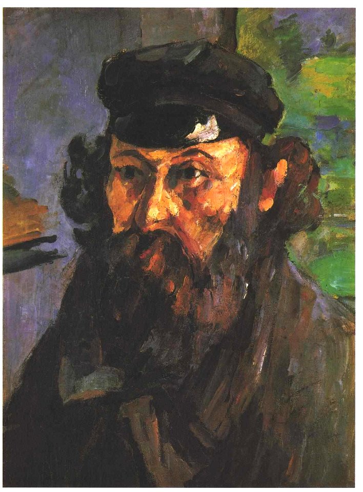 Cezanne - Selbstbildnis mit Mütze