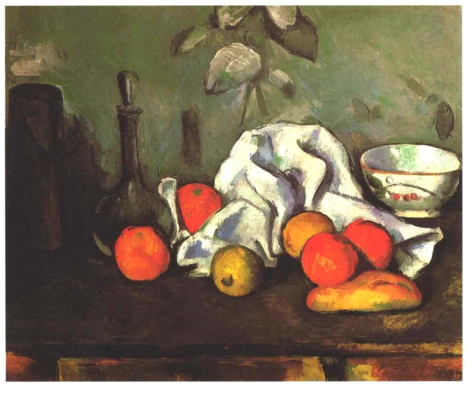 Cezanne - Stilleben mit Früchten