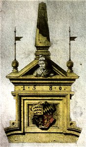 CF Beisbarth - Gibelfeld des Treppenhauses am Stuttgarter Lusthaus Rekonstruktion 1844 (BVuHSi02)