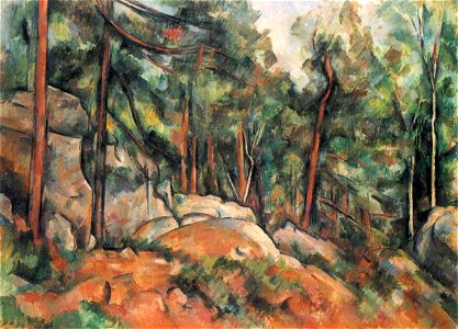 Intérieur de forêt, par Paul Cézanne, Yorck