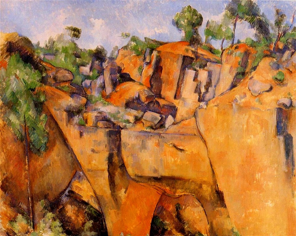 Paul Cezanne Bibemus Quarry 1