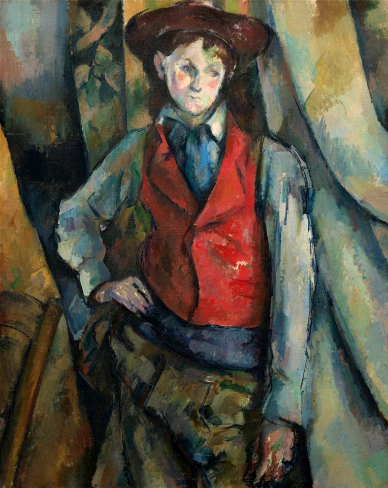 Paul Cézanne - Boy in a Red Waistcoat - Google Art Project