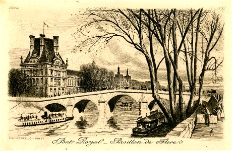 CH PINET SCULP n° 56 Pont Royal - Pavillon de Flore