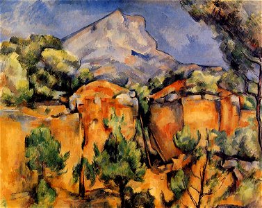 Mont Sainte-Victoire Seen from the Bibemus Quarry 1897 Paul Cézanne