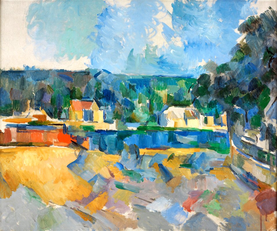 Paul Cézanne - Au bord d'une rivière (RISD)