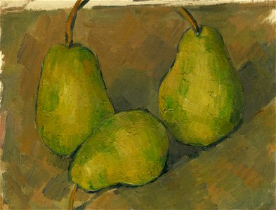 Paul Cézanne - Trois poires (National Gallery of Art). Free illustration for personal and commercial use.