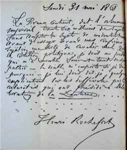 Collectif - Célébrités contemporaines, Vol 2, 1883, autographe Rochefort