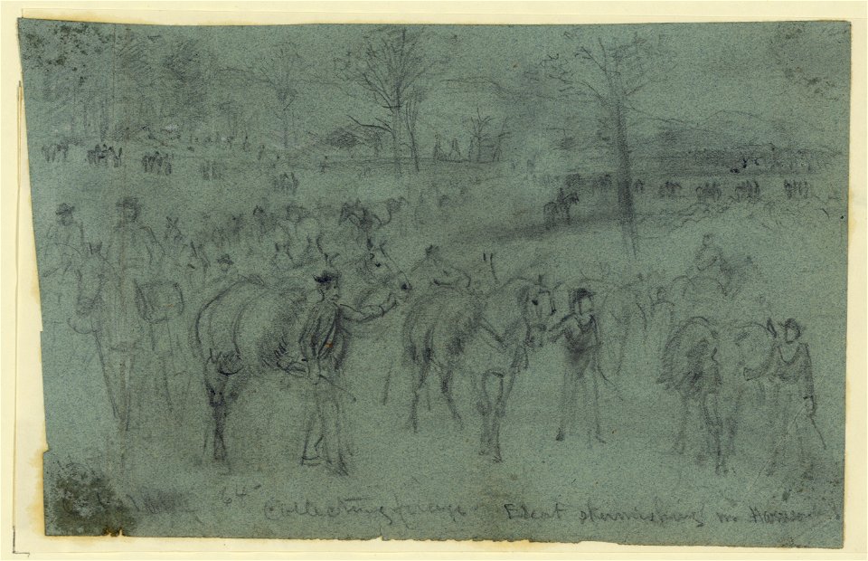 Collecting forage. Escort skirmishing n. Harrison LCCN2004660222