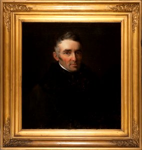 Collectie NMvWereldculturen, TM-1797-1, Olieverfschildering, 'Hendrik Hentzepeter (1781-1845) door Raden Saleh', Raden Saleh, 1829-1839