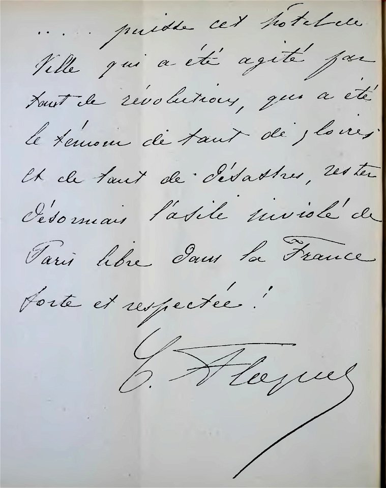 Collectif - Célébrités contemporaines, Vol 2, 1883, autographe Floquet