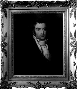 Collectie NMvWereldculturen, TM-10018674, Repronegatief van 'Portret van Mr. H.W. Daendels' door Raden Saleh, fotograaf onbekend, 1942