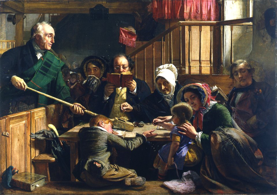 Collecting the Offering in a Scottish Kirk by John Phillip YORAG 384