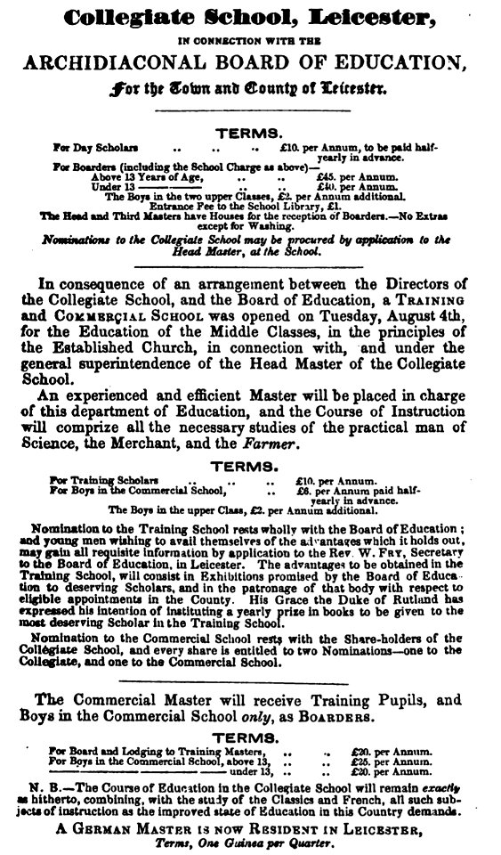 Collegiate School, Leicester