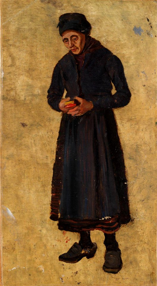 Frederik Collett - Woman with Hymnbook - NG.M.03083 - National Museum of Art, Architecture and Design