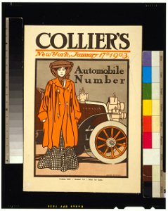 Colliers. Automobile Number - Edward Penfield. LCCN2006675100. Free illustration for personal and commercial use.
