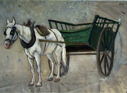 Frederik Collett - Horse and Cart - NG.M.03092 - National Museum of Art, Architecture and Design