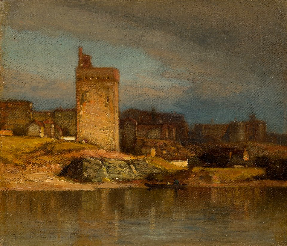 Samuel Colman - Old Tower at Avignon - 1933.1187 - Art Institute of Chicago