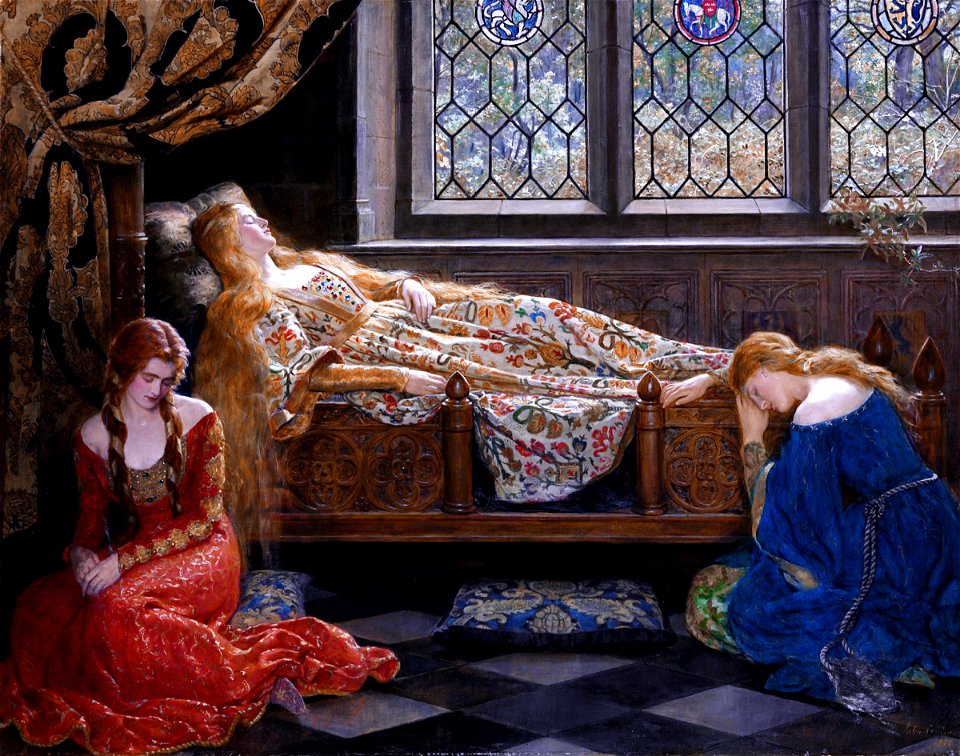 The sleeping beauty by John Collier 1