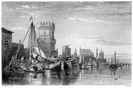 Cologne engraving by William Miller after C Stanfield