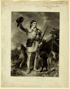 Colonel Crockett - engraved by C. Stuart from the original portrait by J.G. Chapman. LCCN93511184